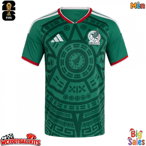 Mexico Replica Home Stadium Shirt World Cup 2026 Short Sleeve